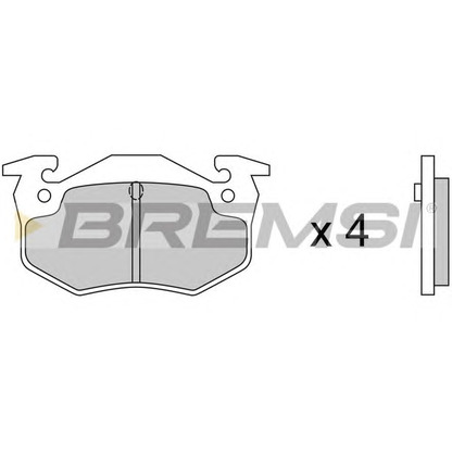 Photo Brake Pad Set, disc brake BREMSI BP2217