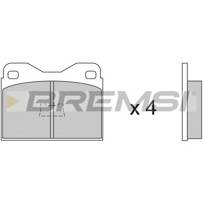 Photo Brake Pad Set, disc brake BREMSI BP2219