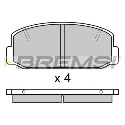 Photo Brake Pad Set, disc brake BREMSI BP2223