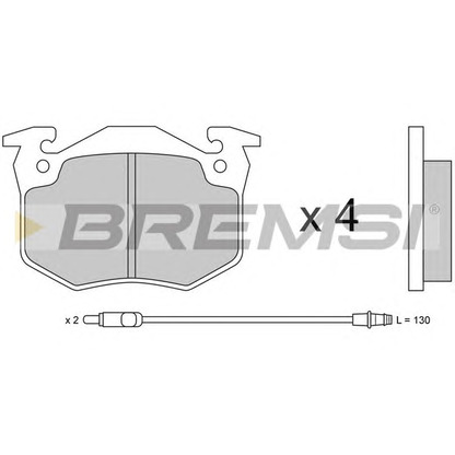 Photo Brake Pad Set, disc brake BREMSI BP2230