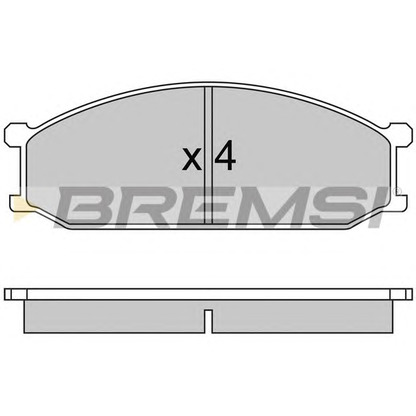 Foto Bremsbelagsatz, Scheibenbremse BREMSI BP2233