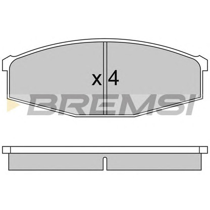 Foto Kit pastiglie freno, Freno a disco BREMSI BP2234