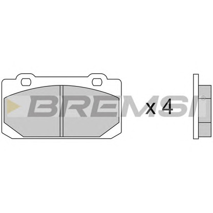 Foto Juego de pastillas de freno BREMSI BP2240