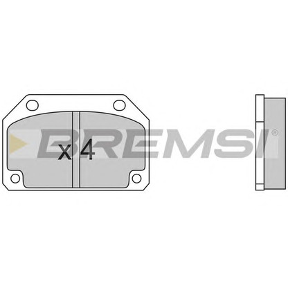 Photo Brake Pad Set, disc brake BREMSI BP2254