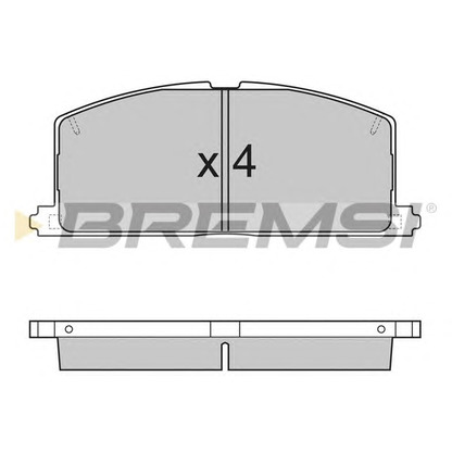 Foto Kit pastiglie freno, Freno a disco BREMSI BP2255