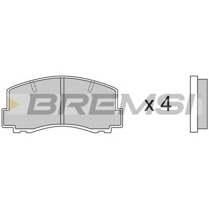 Photo Kit de plaquettes de frein, frein à disque BREMSI BP2256
