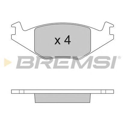 Photo Brake Pad Set, disc brake BREMSI BP2262