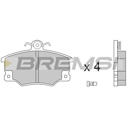 Foto Juego de pastillas de freno BREMSI BP2268