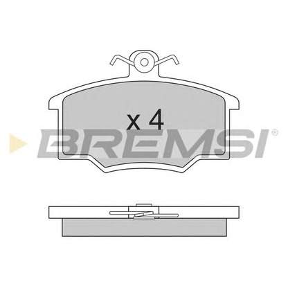 Фото Комплект тормозных колодок, дисковый тормоз BREMSI BP2281