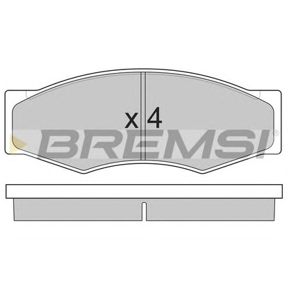 Zdjęcie Zestaw klocków hamulcowych, hamulce tarczowe BREMSI BP2302