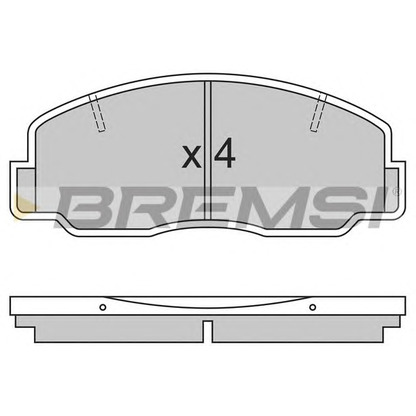 Фото Комплект тормозных колодок, дисковый тормоз BREMSI BP2305