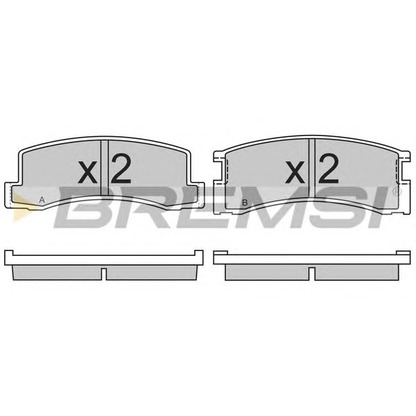 Photo Brake Pad Set, disc brake BREMSI BP2309