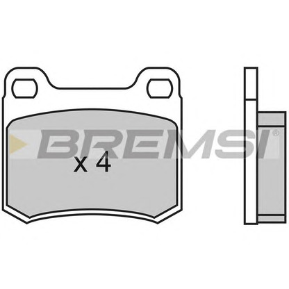Photo Brake Pad Set, disc brake BREMSI BP2314
