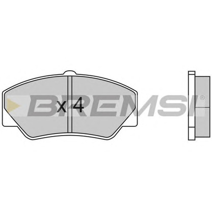 Photo Brake Pad Set, disc brake BREMSI BP2316