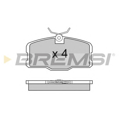 Photo Brake Pad Set, disc brake BREMSI BP2317