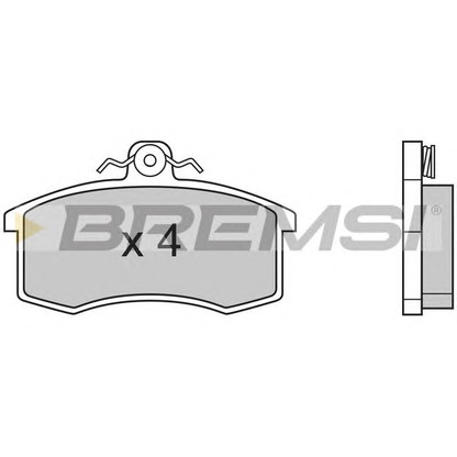 Zdjęcie Zestaw klocków hamulcowych, hamulce tarczowe BREMSI BP2333