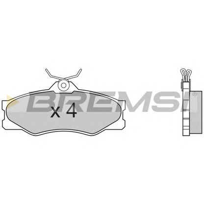 Photo Kit de plaquettes de frein, frein à disque BREMSI BP2335