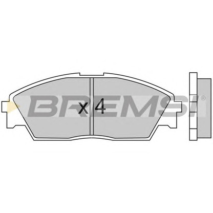 Zdjęcie Zestaw klocków hamulcowych, hamulce tarczowe BREMSI BP2350