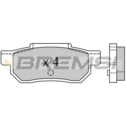 Zdjęcie Zestaw klocków hamulcowych, hamulce tarczowe BREMSI BP2351