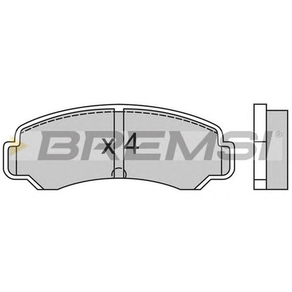 Photo Kit de plaquettes de frein, frein à disque BREMSI BP2359