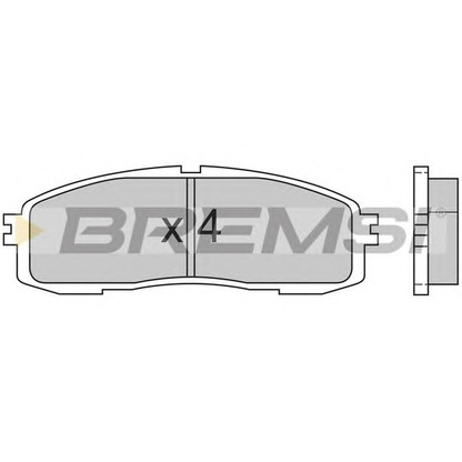 Zdjęcie Zestaw klocków hamulcowych, hamulce tarczowe BREMSI BP2362