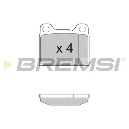 Фото Комплект тормозных колодок, дисковый тормоз BREMSI BP2383