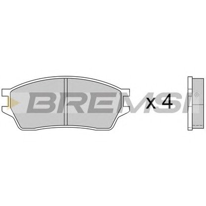 Photo Brake Pad Set, disc brake BREMSI BP2391