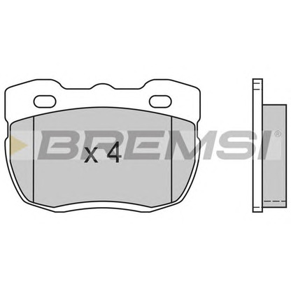 Photo Brake Pad Set, disc brake BREMSI BP2402