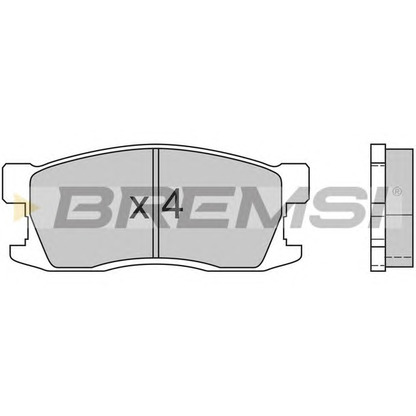 Photo Brake Pad Set, disc brake BREMSI BP2407