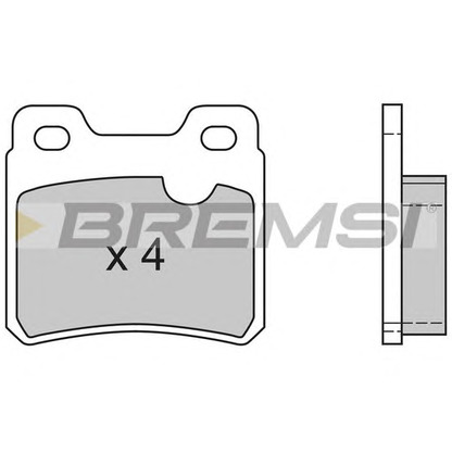 Photo Brake Pad Set, disc brake BREMSI BP2418
