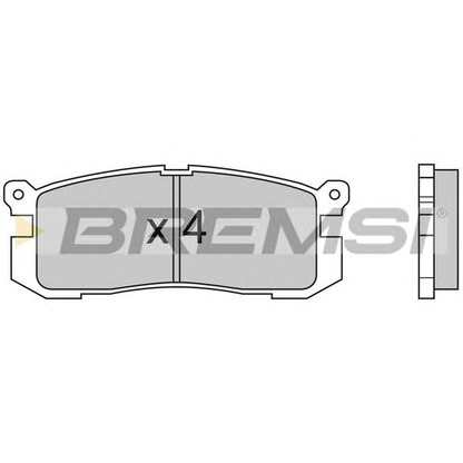 Photo Brake Pad Set, disc brake BREMSI BP2424