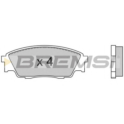 Photo Kit de plaquettes de frein, frein à disque BREMSI BP2446
