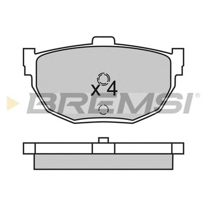 Foto Juego de pastillas de freno BREMSI BP2447