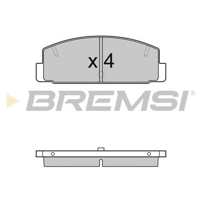 Zdjęcie Zestaw klocków hamulcowych, hamulce tarczowe BREMSI BP2448