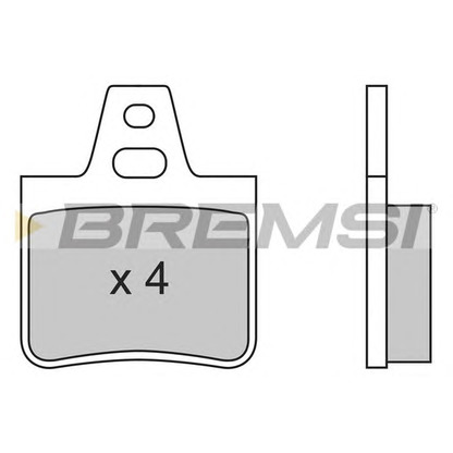Фото Комплект тормозных колодок, дисковый тормоз BREMSI BP2455