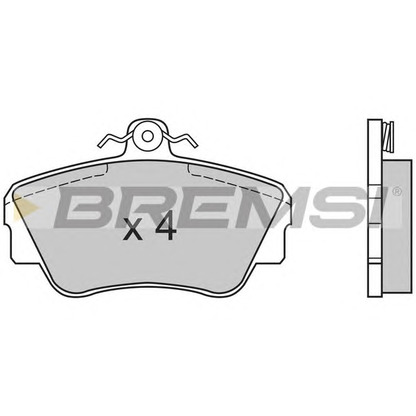 Photo Brake Pad Set, disc brake BREMSI BP2464