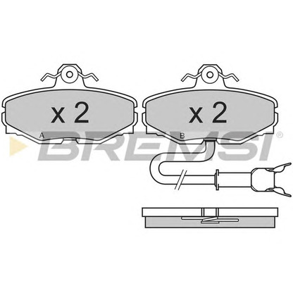 Photo Brake Pad Set, disc brake BREMSI BP2467