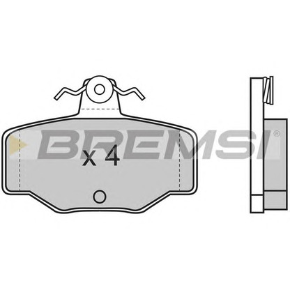 Foto Kit pastiglie freno, Freno a disco BREMSI BP2471