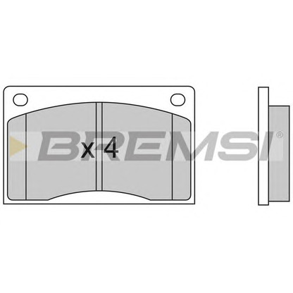 Photo Brake Pad Set, disc brake BREMSI BP2477