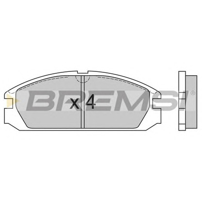 Photo Kit de plaquettes de frein, frein à disque BREMSI BP2503