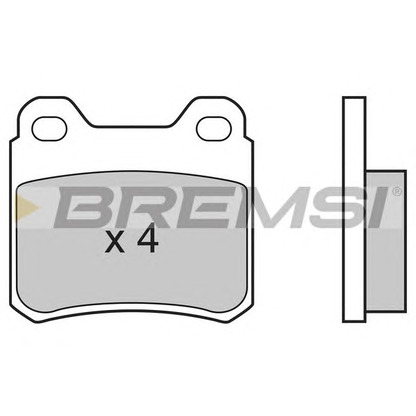 Photo Brake Pad Set, disc brake BREMSI BP2507