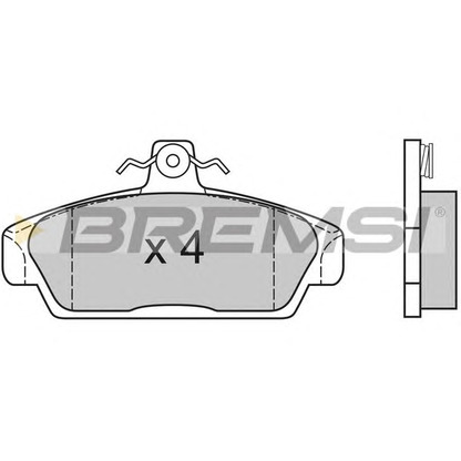 Photo Brake Pad Set, disc brake BREMSI BP2529