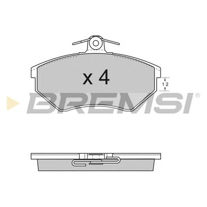 Photo Brake Pad Set, disc brake BREMSI BP2531
