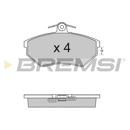 Photo Brake Pad Set, disc brake BREMSI BP2532