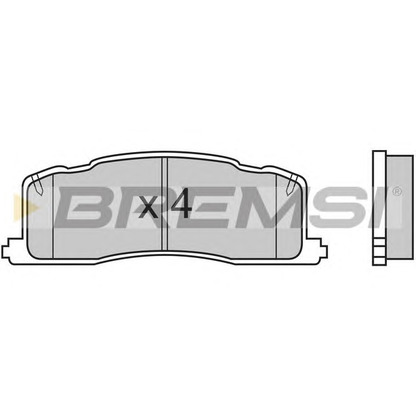 Zdjęcie Zestaw klocków hamulcowych, hamulce tarczowe BREMSI BP2538