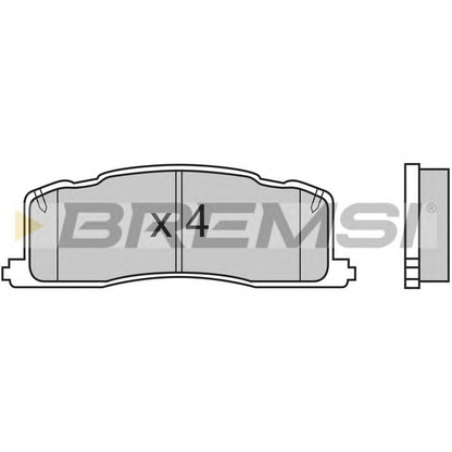 Photo Kit de plaquettes de frein, frein à disque BREMSI BP2538