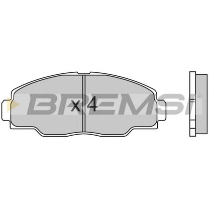 Zdjęcie Zestaw klocków hamulcowych, hamulce tarczowe BREMSI BP2540