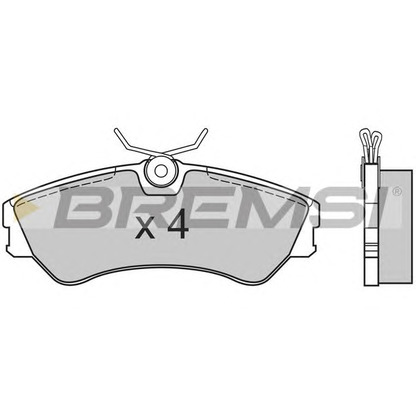 Zdjęcie Zestaw klocków hamulcowych, hamulce tarczowe BREMSI BP2541