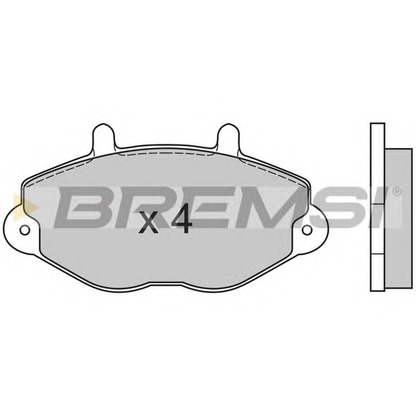 Photo Brake Pad Set, disc brake BREMSI BP2549