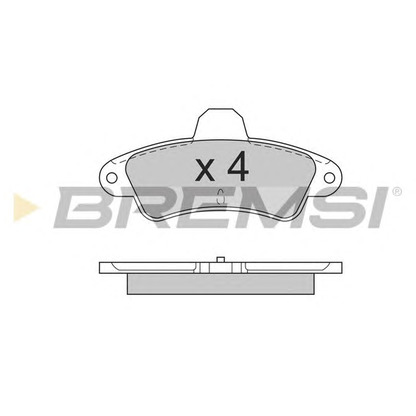 Photo Brake Pad Set, disc brake BREMSI BP2562